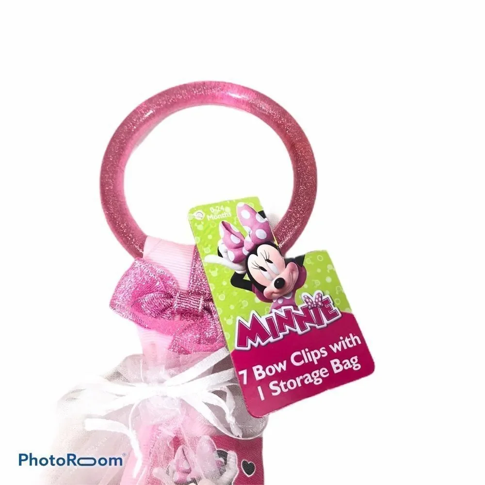 Lot of‎ Nine Brand New Minnie Mouse Clip Bows